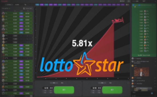 Aviator Lottostar site and logo